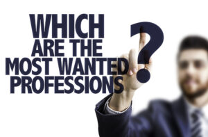 graphic showing most wanted professions