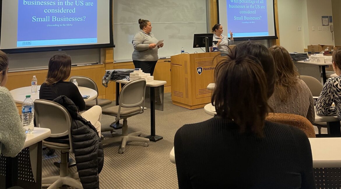 Owners of Educational Services & Consulting giving a presentation