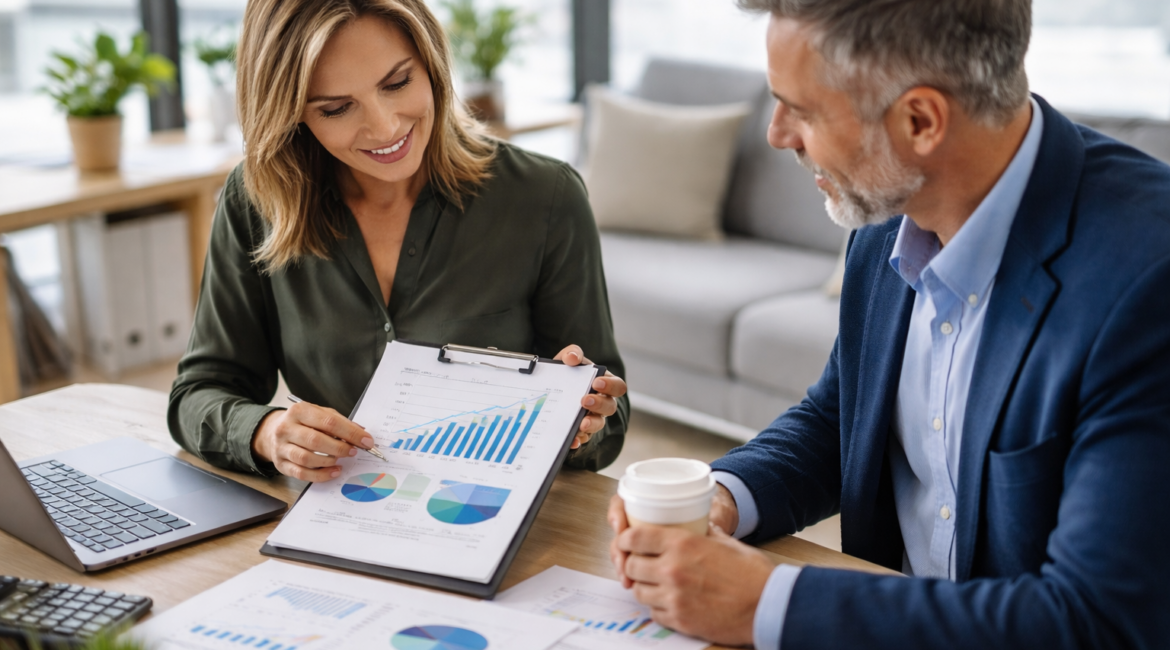 business owner meeting with a business consultant